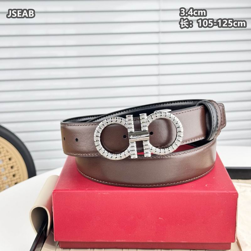 Ferragamo belt 34mmX105-125cm 8L11